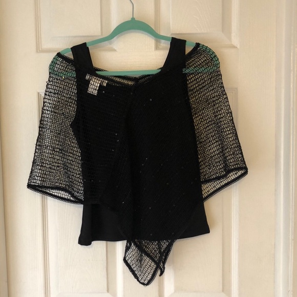 Adorable and glittery 2pc tank and poncho - Picture 2 of 5